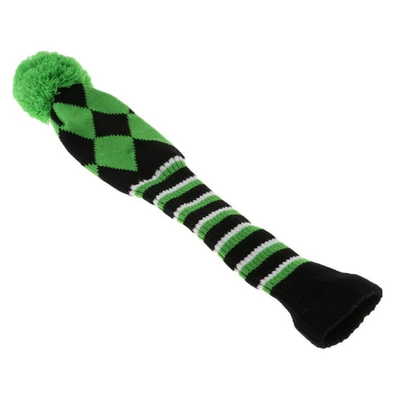 Golf Drivers Headcover Long Neck Golf Club Head Cover Golf - Golfer Gift - green rhombus