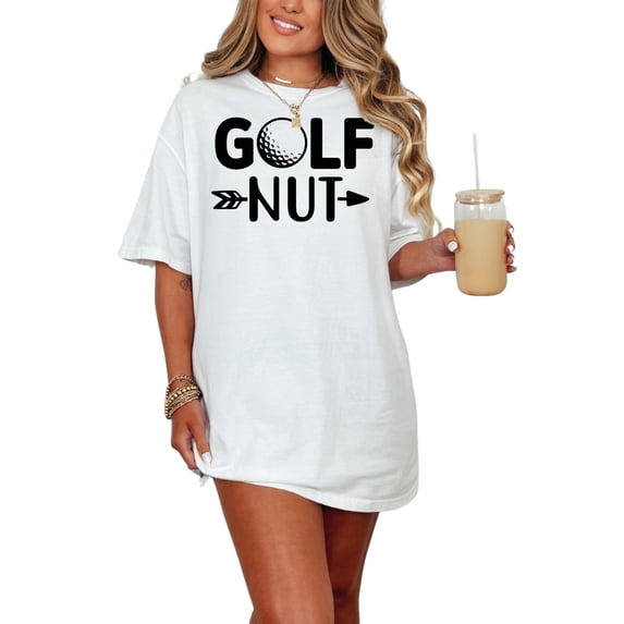 Golf Enthusiast Humorous Graphic Novelty, White Comfort Colors T-Shirt, 2XL