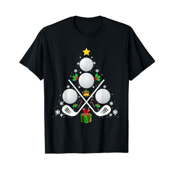 Golf Equipment Christmas Tree Christmas Golf T-Shirt