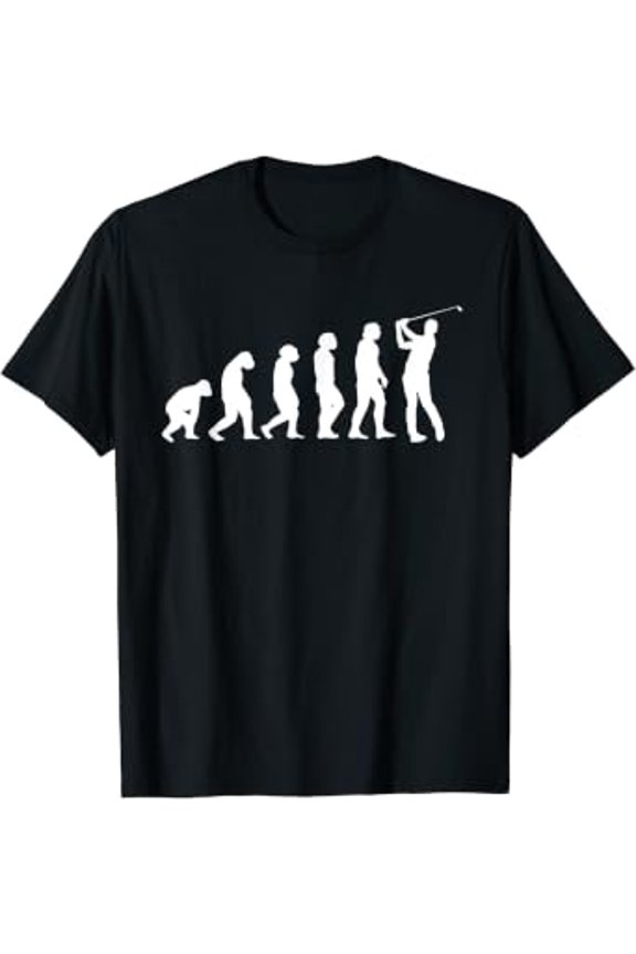 Golf Evolution Man Monkey Ape Golfer Golf Lover Player T-Shirt