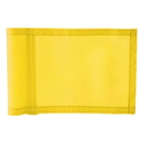 Golf Flag, Nylon Double-Sewn Golf Flags, Regulation Tube Flag, Practice Putting Flag for Yard, .65" L x 5.9'' H - Yellow, 15x24.5cm