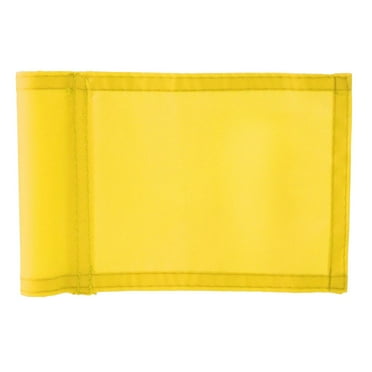 Golf Flag, Nylon Double-Sewn Golf Flags, Regulation Tube Flag, Practice Putting Flag for Yard, .65" L x 5.9'' H - Yellow, 15x24.5cm