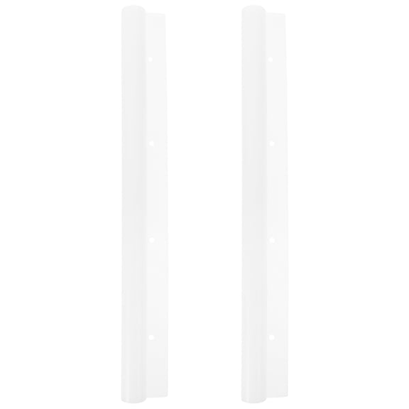 FOMIYES 2-Pack White Plastic Golf Flag Tubes Accessories for Golf Course and Driving Range Use