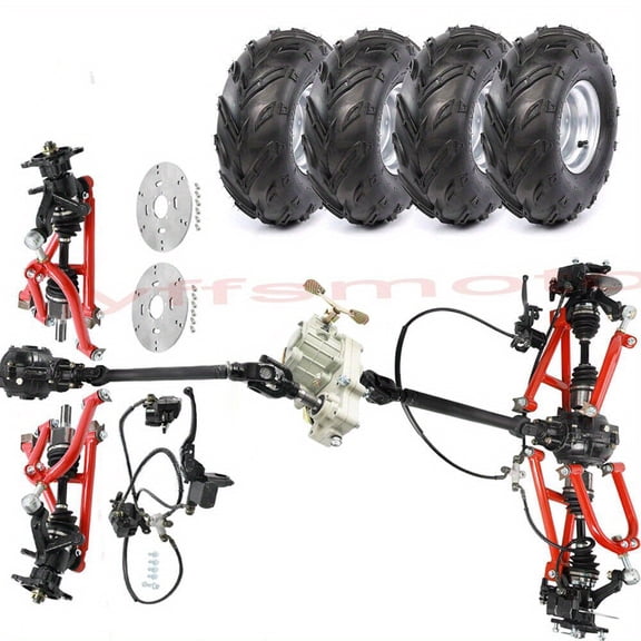 Golf Front Rear Drive Half Shaft CV Axle Reverse Gear Box Swingarm 7'' Tires