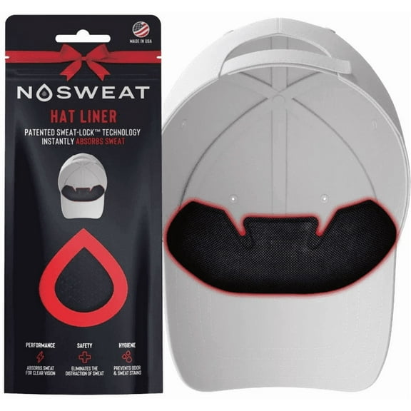 Mens Stocking Stuffers - Golf Gifts - NoSweat 6 Pack Hat Liners w/ Bow Gift Wrapping / Packaging