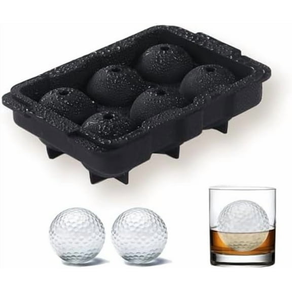 Golf Gifts Golf Ball Ice Maker for Whiskey, Bourbon, Cocktails,Large Sphere Round Ice Cube Molds