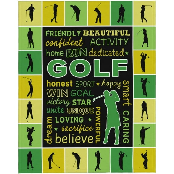 Golf Gifts for Men Blanket, Cool Golf Gifts for Men Golfers, Soft Plush Golf Stuff, Golf Lover Birthday Gift Blanket, The Ultimate Golf Gift for Golfers, Personalized Golf Gift,40"x50"