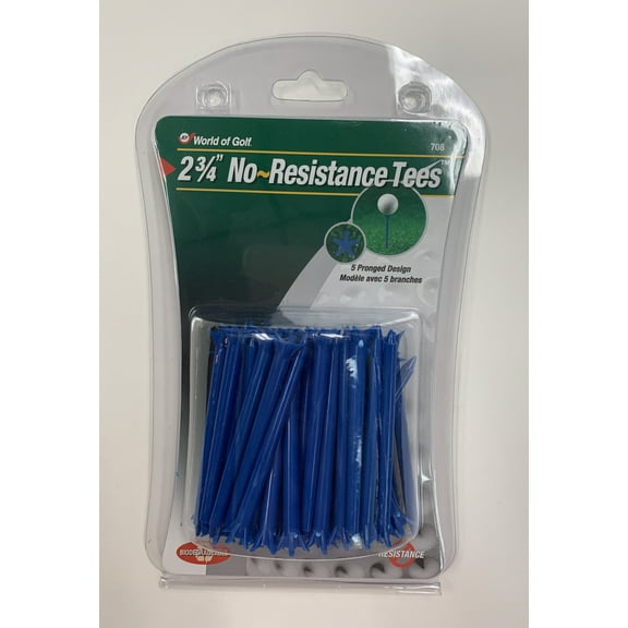 Golf Gifts and Gallery 40-Pack No Resistance Tees (2 3/4-Inch, Blue)
