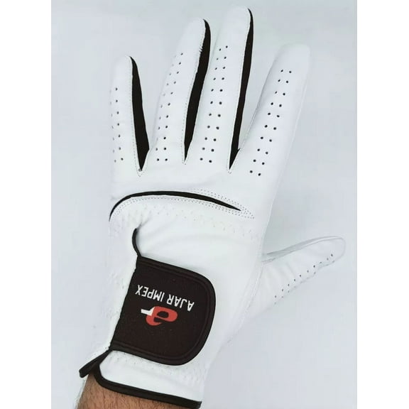 Golf Gloves All Weather, 100% Cabretta Leather, Durable & Breathable, Enhanced Grip for Men & Women, Comfortable Fit