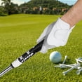 thumbnail image 1 of Golf Gloves Men Left Handed Golfer Left Hand with Ball Marker 1 Pack, Leather Premium Weathersof Grip Soft Mens Golf Glove, Size Small Medium ML Large XL, 1 of 3
