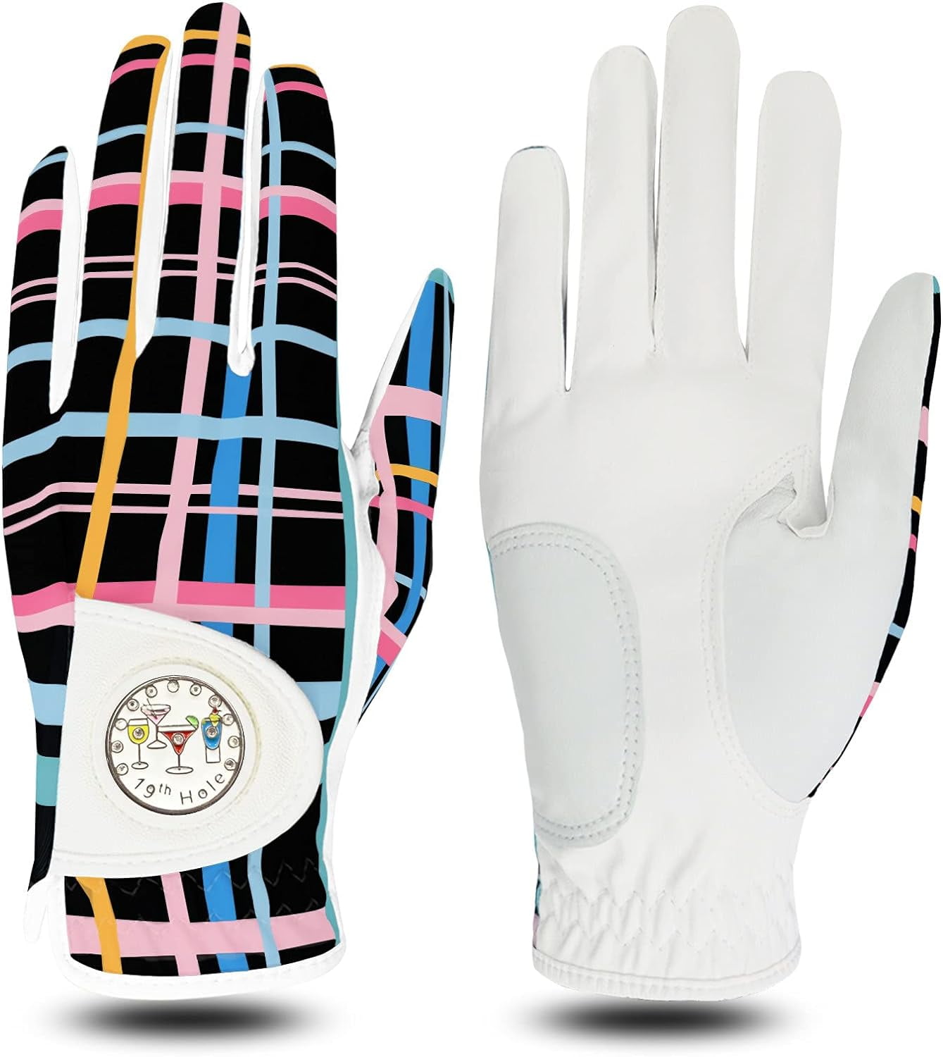 Golf Gloves Womens Left Hand Right Cabretta Leather with Ball Marker