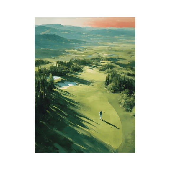 Golf Golfer Country Club Poster Unframed Paper Print