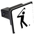 thumbnail image 1 of Golf Golfing Golfer Sign Symbol 1.25" Tow Trailer Hitch Cover Plug Insert, 1 of 1
