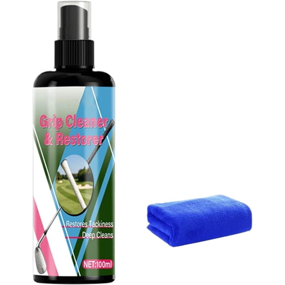 Golf Grip Cleaner Kit Clubface Cleaning Repair Solution Mud Stain Remover Iron Head Rust Refurbish Formula For Golf Equipment (100ml)