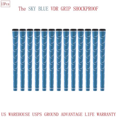 13PCS Golf Club Grip VDR SHOCKPROOF G40 Blue Rubber Undersize Unbranded