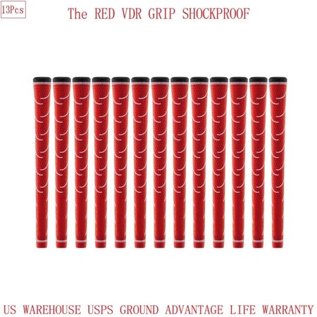 13PCS Golf Club Grip VDR SHOCKPROOF Red G400 Rubber Undersize Unbranded