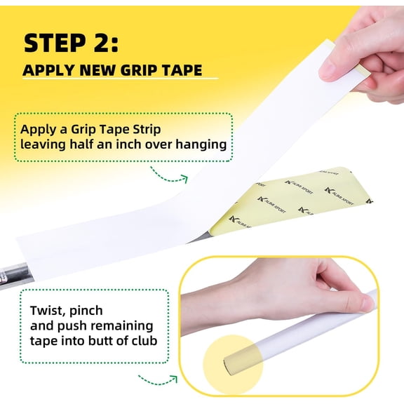 Golf Grip Kit - 15 Double Sided Tape Strips, 5oz Solvent, Hook Blade & Vise Clamp - Professional Quality$$Sport & Recreation Other