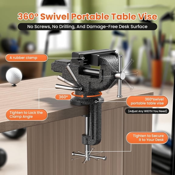 Golf Grip Kit for Regripping Golf Club, Golf Grip Removal Tool with Portable Vise Clamp, Solvent, 15 Double-Sided Tapes (2"x10"), Hook Knife & Tape Remover & Rubber Sleeve DIY Golf Club Repair Kit