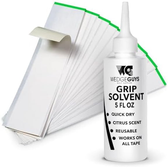 Golf Grip Kits for Regripping Golf Clubs - Professional Quality - Options Include Hook Blade, 15 or 30 Tape Strips, 5 or 8 oz Solvent, Grip Tape Remover, Bench Vise & Rubber Clamp