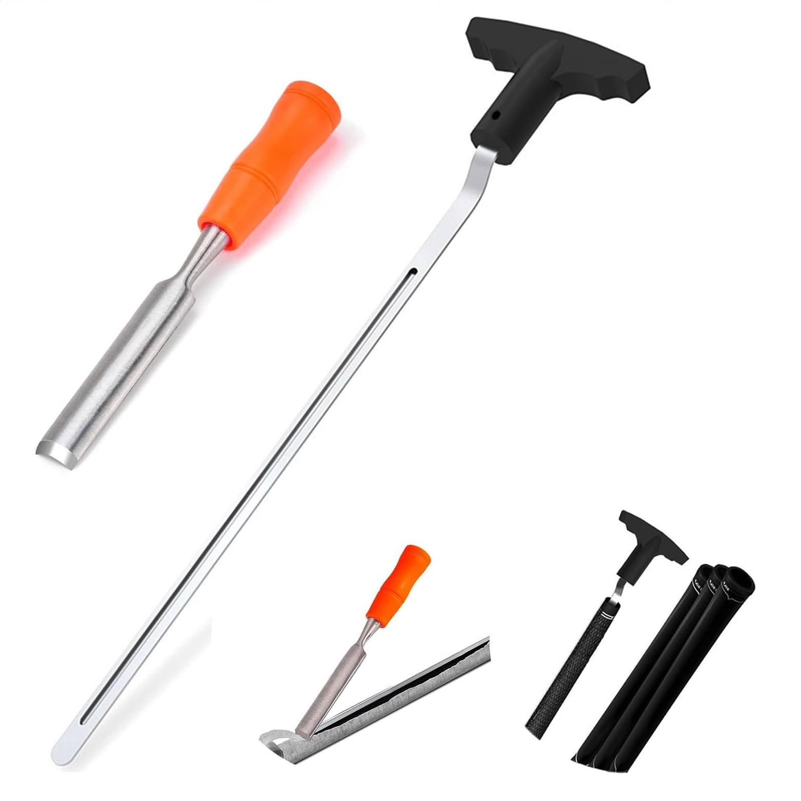 Golf Grip Removal Tool，11" V- Grip Remover for Standard Length Swinging Grips，High-Carbon Steel Golf Club Tool，Golf Grip Kit Golf Tools Golf Grip Tool