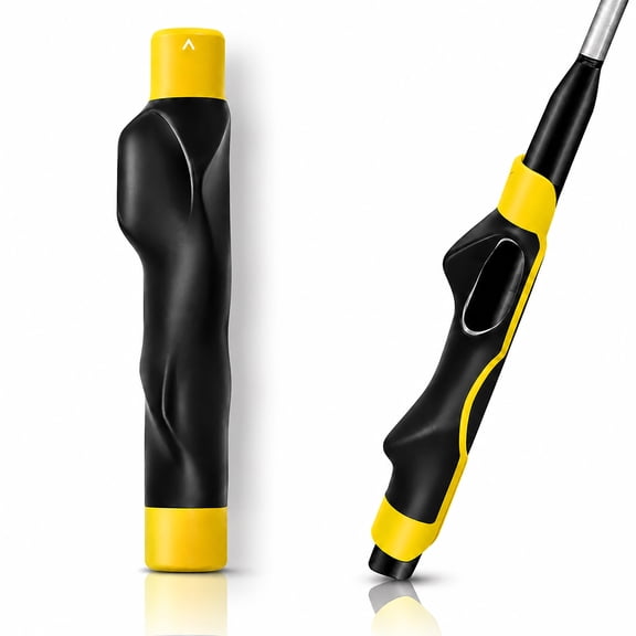 Golf Grip Trainer, QI-EU Ergonomic TPR Training Grip for Correct Hand Position Swing Practice (Yellow)
