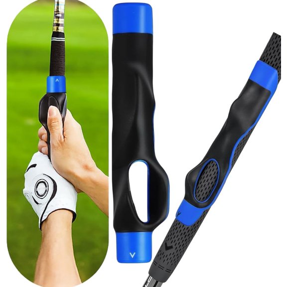 Golf Grip Trainer, Golf Aid, Grip Trainer To Help Correct Hand Position, Attachment for Improved Hand Positioning Clubs, Enhance Grip Strength, Precision, and Swing Technique