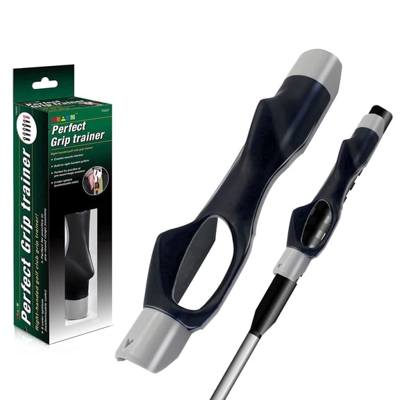 Golf Grip Trainer – Training Aid for Correct Hand Positioning, Build Muscle Memory & Improve Swing Consistency, Removable Attachment for Standard Golf Clubs, Ideal for Beginners & Intermediate Golfer