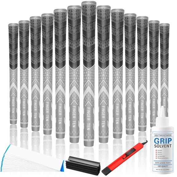 Golf Grips Set of 13- Grips with Tapes with All Repair Kits Standard/Midsize