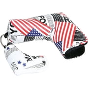 Golf Head Cover Creative Newspaper Mixed American Flag Design Putters Headcover