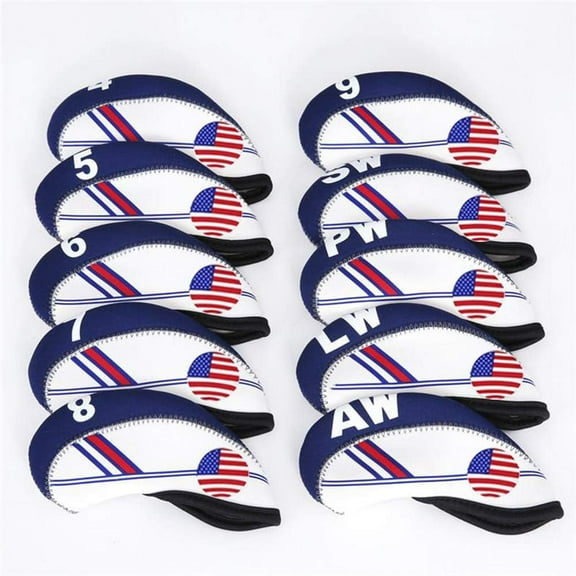 Golf Headcovers US Flag Design Golf Club Head Cover Wedge Iron Protective Cover