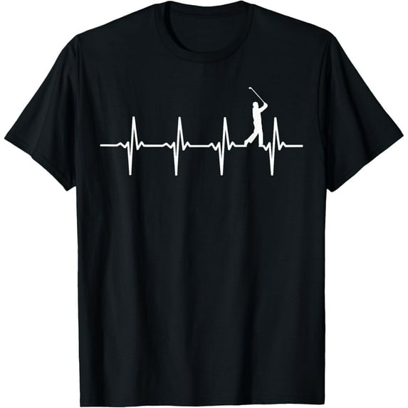 Golf Heartbeat - Golfer & Golf Player T-Shirt