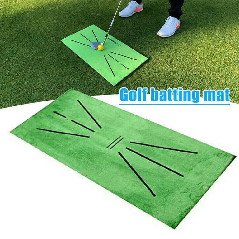 Golf Hitting Mat-12x24 Residential Practice Grass Mat Premium Turf Golf  Training Mat Mini Swing Detection Golf Mat for Home Office Outdoor Use 