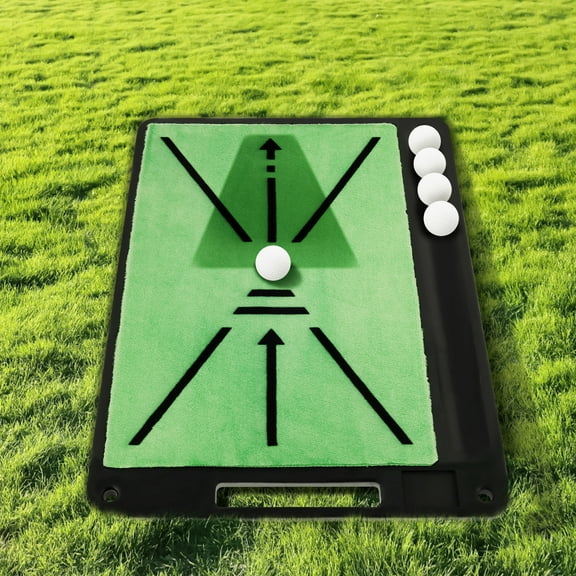 Golf Hitting Mat with Instant Swing Path Feedback Nonslip Golf Practice Mat Stable Golf Training Mat Portable Golf Swing Training Mat for Home Indoor Outdoor