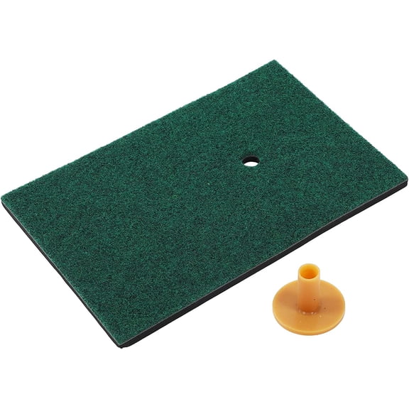Golf Hitting Mats, 11.8 X 7.9 X 0.6 Indoor Golf Hitting Mat Artificial Turf Mat Golf Artificial Lawn Grass with Tee for Indoor/Outdoor Practice