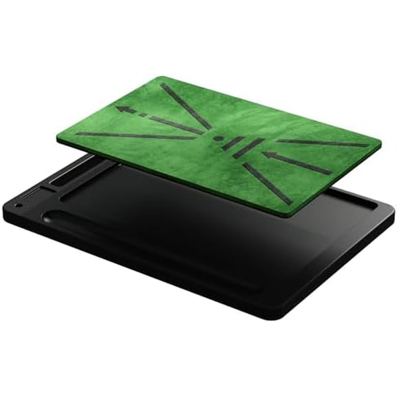 Golf Hitting Mats Practice Mat Outdoor Indoor Training Chipping Show Swing Path Feedback 3 Replaceable Turf Mat with No-Slip Heavy Duty Rubber Backing Golf Accessories Men Dad Husband Gifts