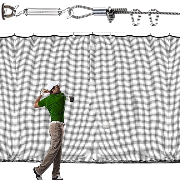 Golf Hitting Net 12X12ft Hanging Kit for Yard and Indoor/Outdoor Sports