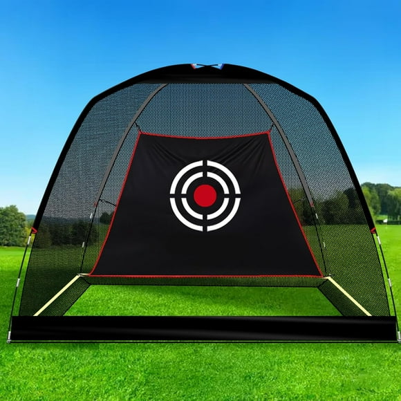 Golf Hitting Practice Nets for Backyard Driving Heavy Duty Men Real Indoor Golf Balls Hitting Pitching Driving Nets for Indoor Outdoor Garage Use Golfing Swing Training Impact Cages with Frame and Net