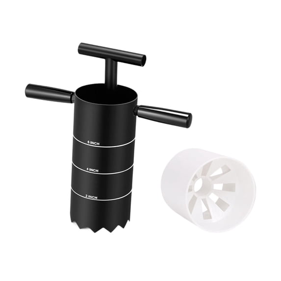 Golf Hole Digger Portable Hole Cutter Detachable Handle Durable Carbon Steel for Backyard Outdoor Garden Practice