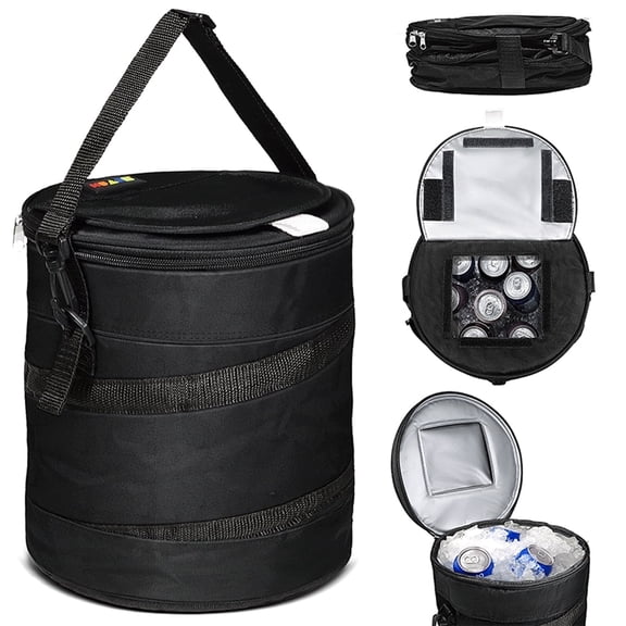 Golf Cooler Ice Bag - Keeps Drinks Cold for Hours - Fits Smartly into Golf Bag - Insulated Beer Sleeve and Cooler