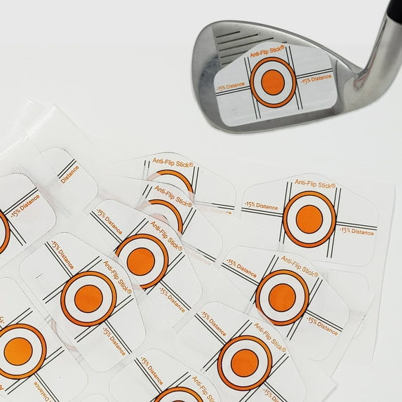 Golf Impact Tape Labels. 200 Golf Club Impact Tape Stickers for Driver, Irons Or Woods. A Simple Golf Training Aid to Help You Easily See Where You Hit The Golf Ball at Impact.