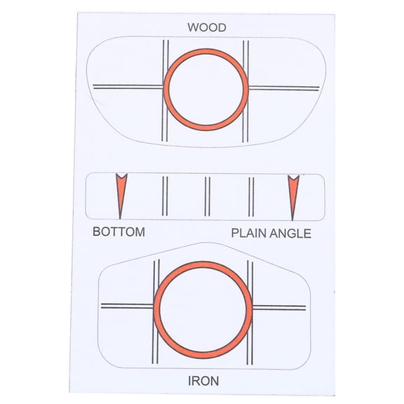 Golf Impact Tape Recorder Training Aids, 26 Labels For Woods, Irons, And Putter