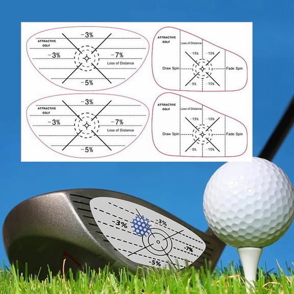Golf Impact Tape Training aid Golf Club face Impact Stickers Can Effectively Improve Your Golf Skills Golf Impact Stickers Precise Force, High-Resolution Strike Stickers for Wood, Clearly Visible