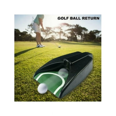 Golf Indoor Automatic Putting Cup Return Ball Training Putter Portable Green Mat