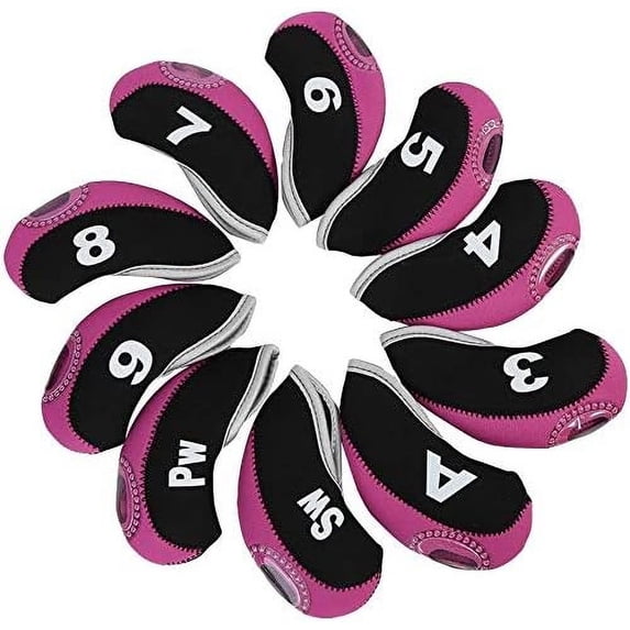 Golf Iron Covers Set with Number Tag for Club Elasticity Protable Selections 10pcs/lot