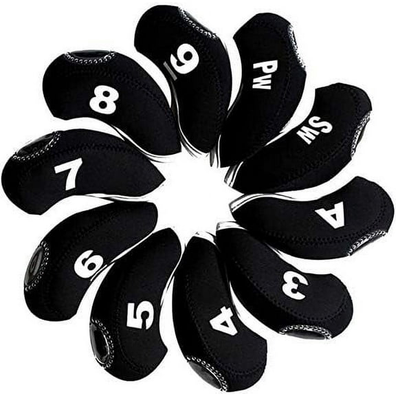 Golf Iron Covers Set with Number Tag for Club Elasticity Protable Selections 10pcs/lot