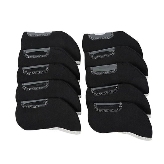 Golf Iron Head Cover,Golf Iron Headcovers Set Golf Club Head Cover,Protector Guard Iron Club Covers Sleeves Wrap,Headcover with Transparent Window Protection,Waterproof Neoprene Golf Iron Club