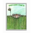 thumbnail image 1 of Golf Is How I Ruff It Funny Golf Cartoon Sports Design Gray Farmhouse Rustic Oversized Framed Giclee Texturized Art by Gary Patterson, 1 of 7