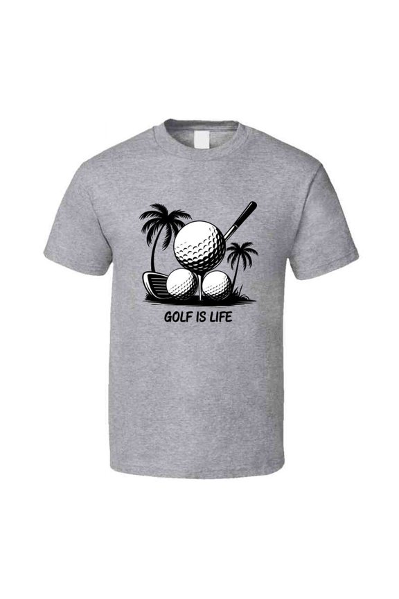 Golf Is Life T-shirt With Palm Trees – Relaxed Golf Vibes For Players & Fans T Shirt