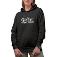 thumbnail image 1 of Golf Is My Therapy Golf Player, Health Care Quote, Golfing or Golfer Themed Merch Gift, Black Hooded Sweatshirt or Hoodie, 3XL, 1 of 5