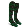 thumbnail image 1 of Golf Knickers Colorful Knee High Argyle Cotton Socks For Men Women and Youth - GG: Dark Green/Black - Ladies, 1 of 2